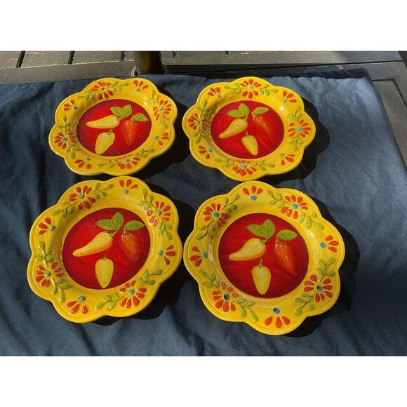 Pier 1 Imports Flores Salad Plates - Picture 1 of 3